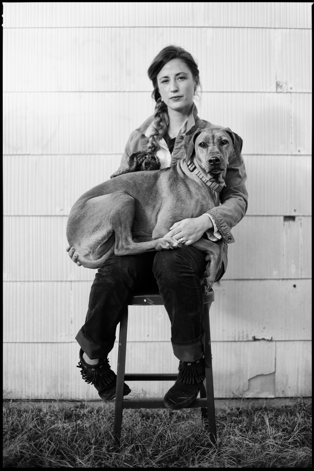Claire, with her dogs - Todd Roeth