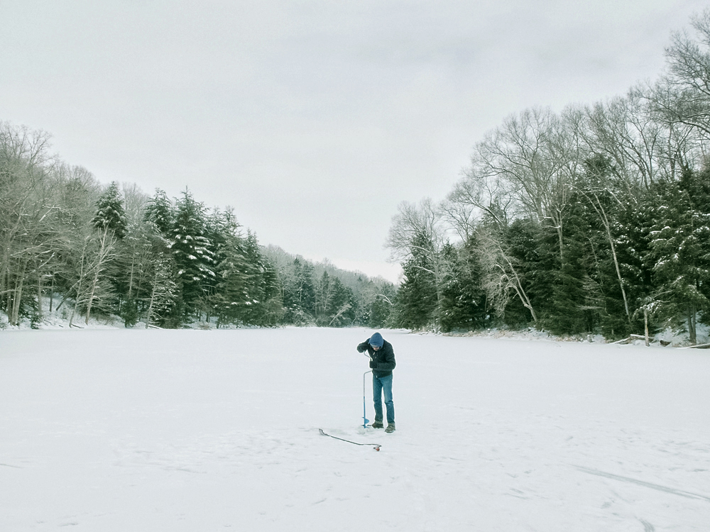 Ice Fishing, Winter 2014 - Todd Roeth