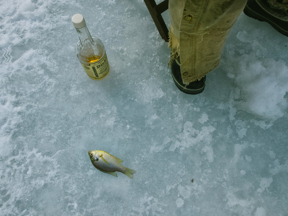 Ice Fishing, Winter 2014 - Todd Roeth