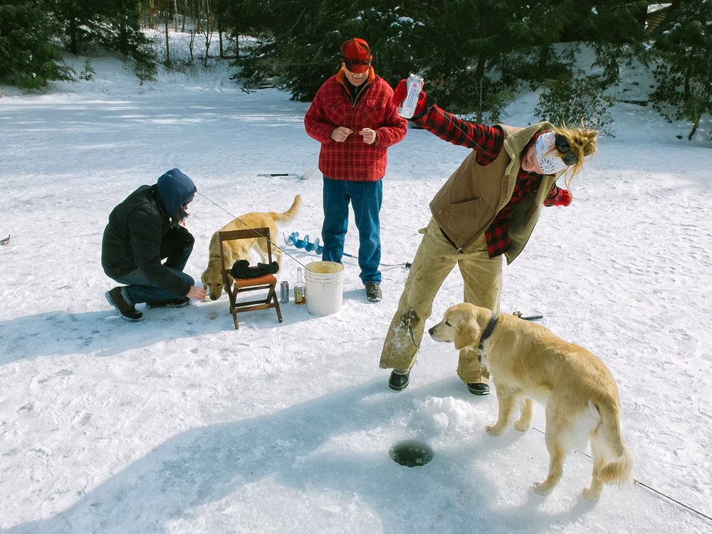 Ice Fishing, Winter 2014 - Todd Roeth