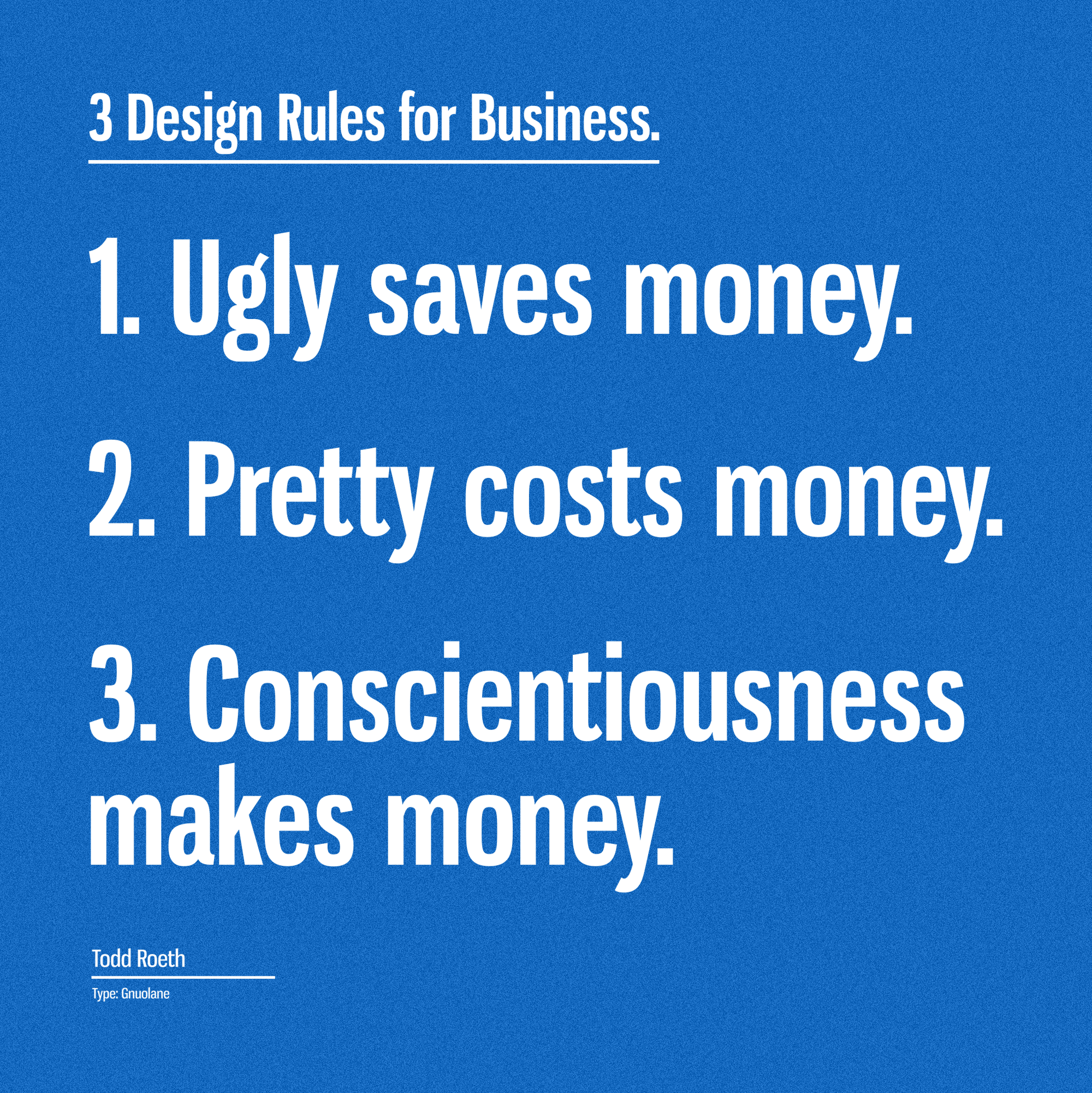 3 Design Rules for Business.